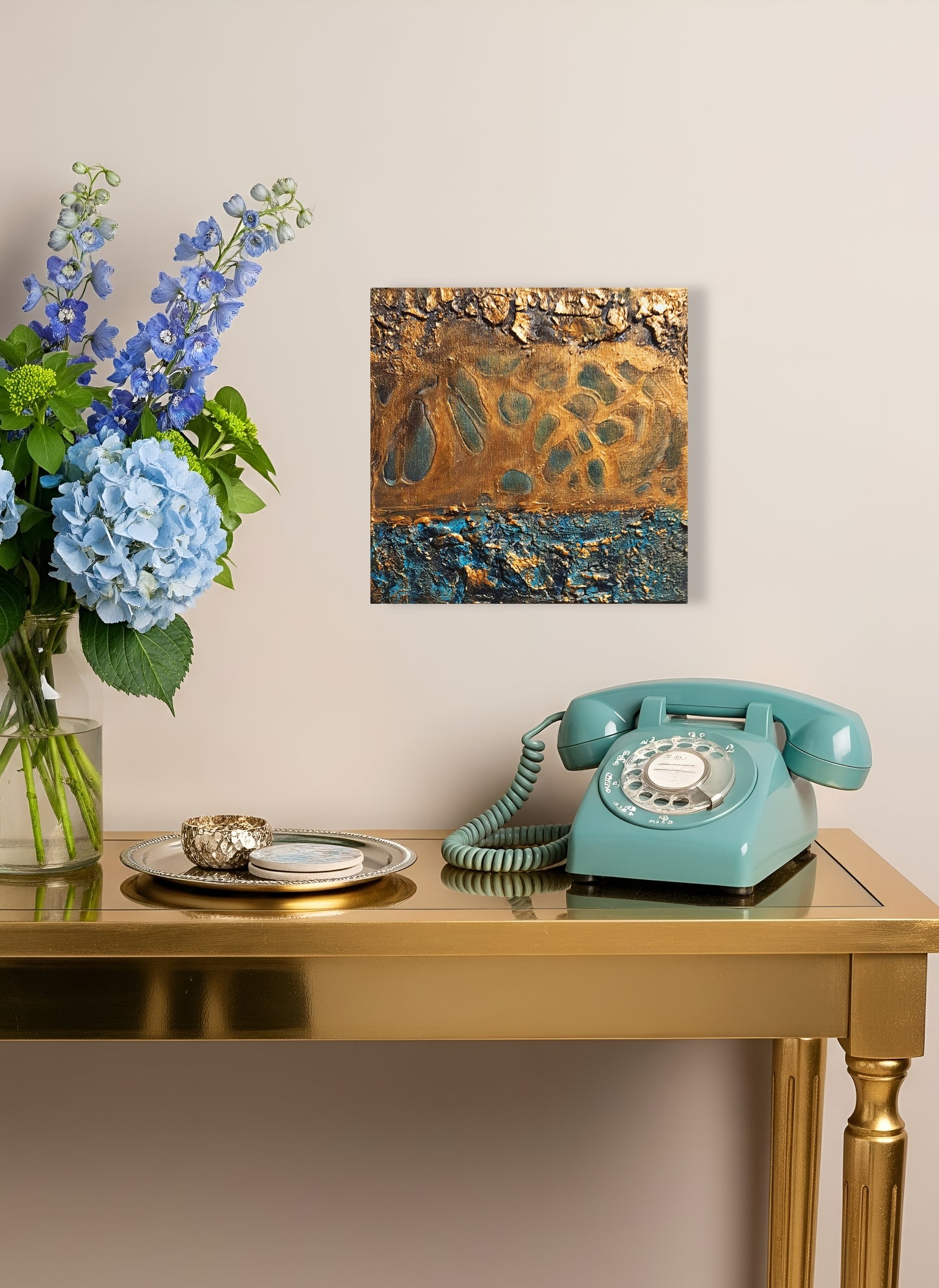 Rustic Textured Abstract Art Patina - Gift Series