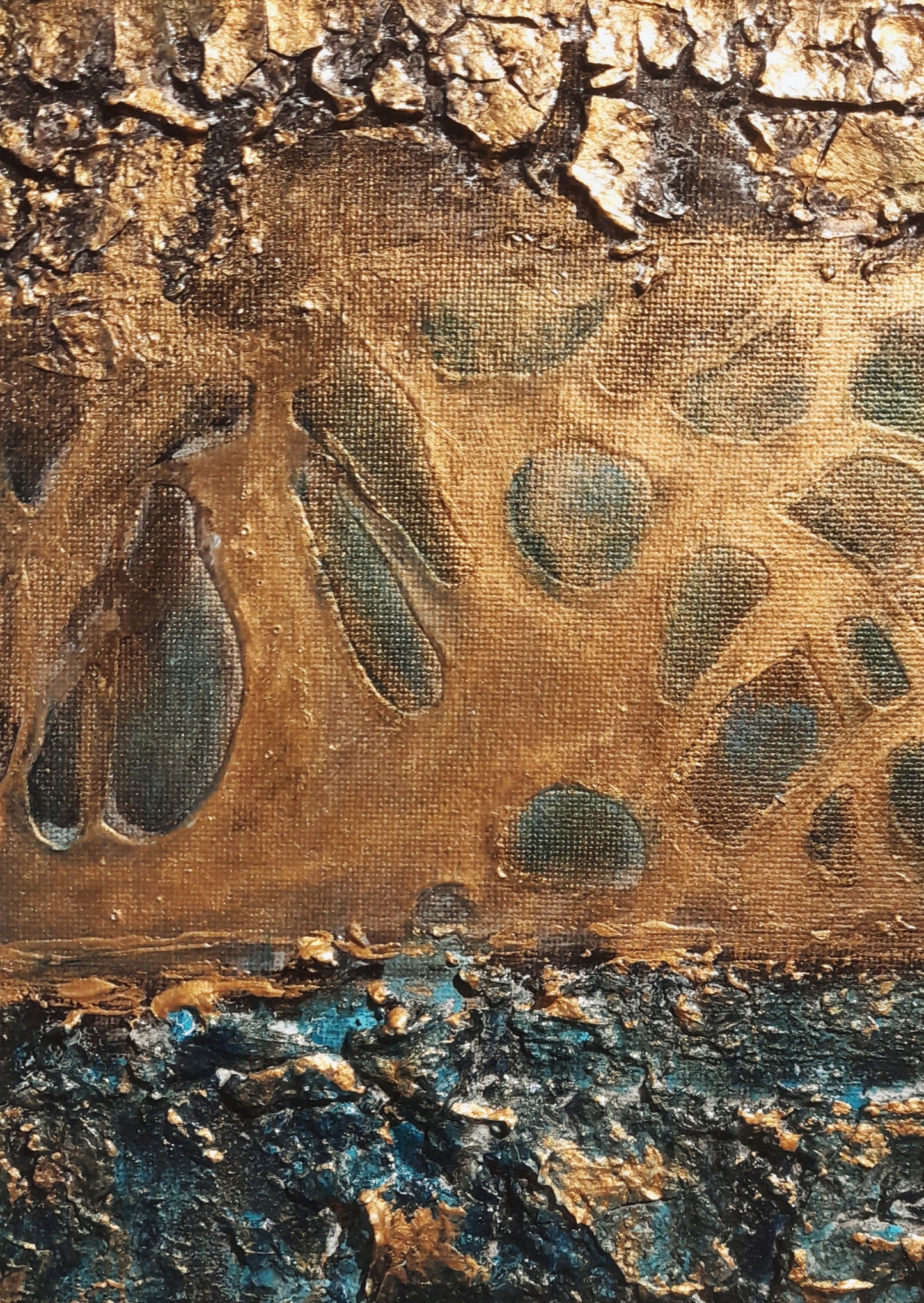 Rustic Textured Abstract Art Patina - Gift Series