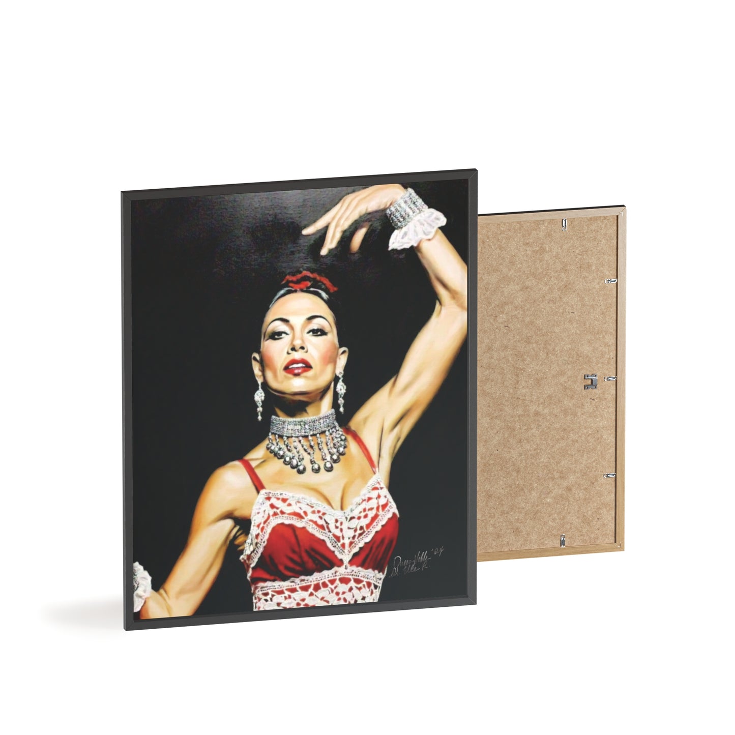 Flamenco Wall Art Framed Print, Dance Themed Decor By QueenNoble