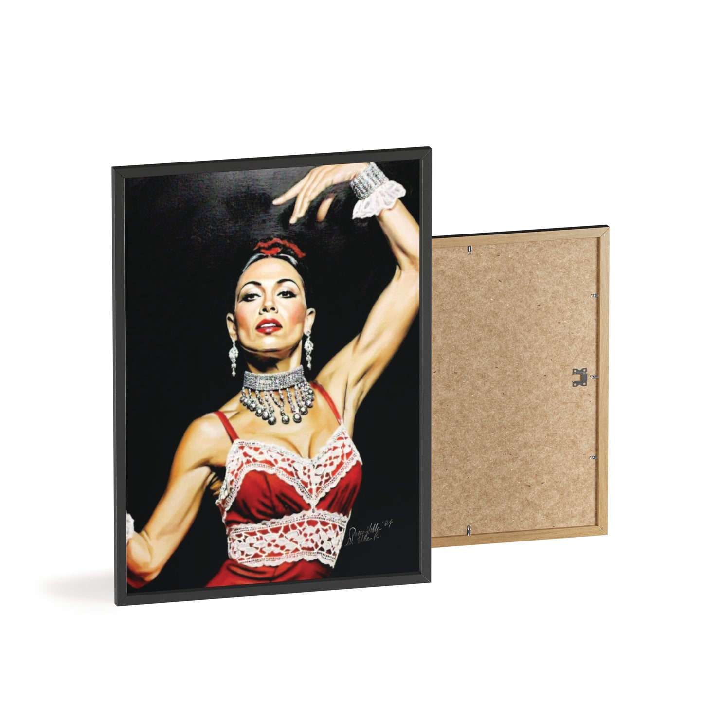 Flamenco Wall Art Framed Print, Dance Themed Decor By QueenNoble
