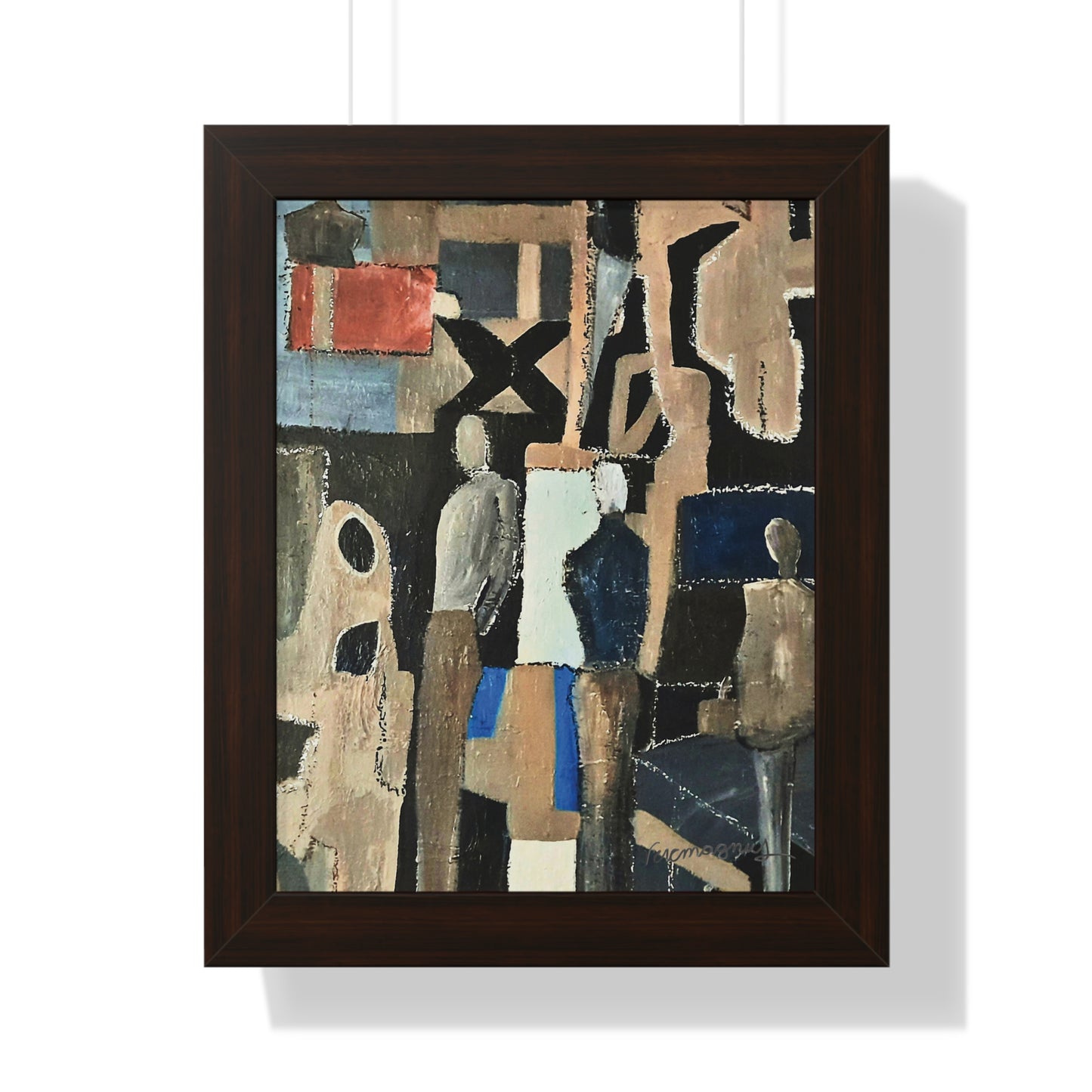 Modern Framed Vertical Poster, Wall Art Print Fashion Style By Vercmagnus