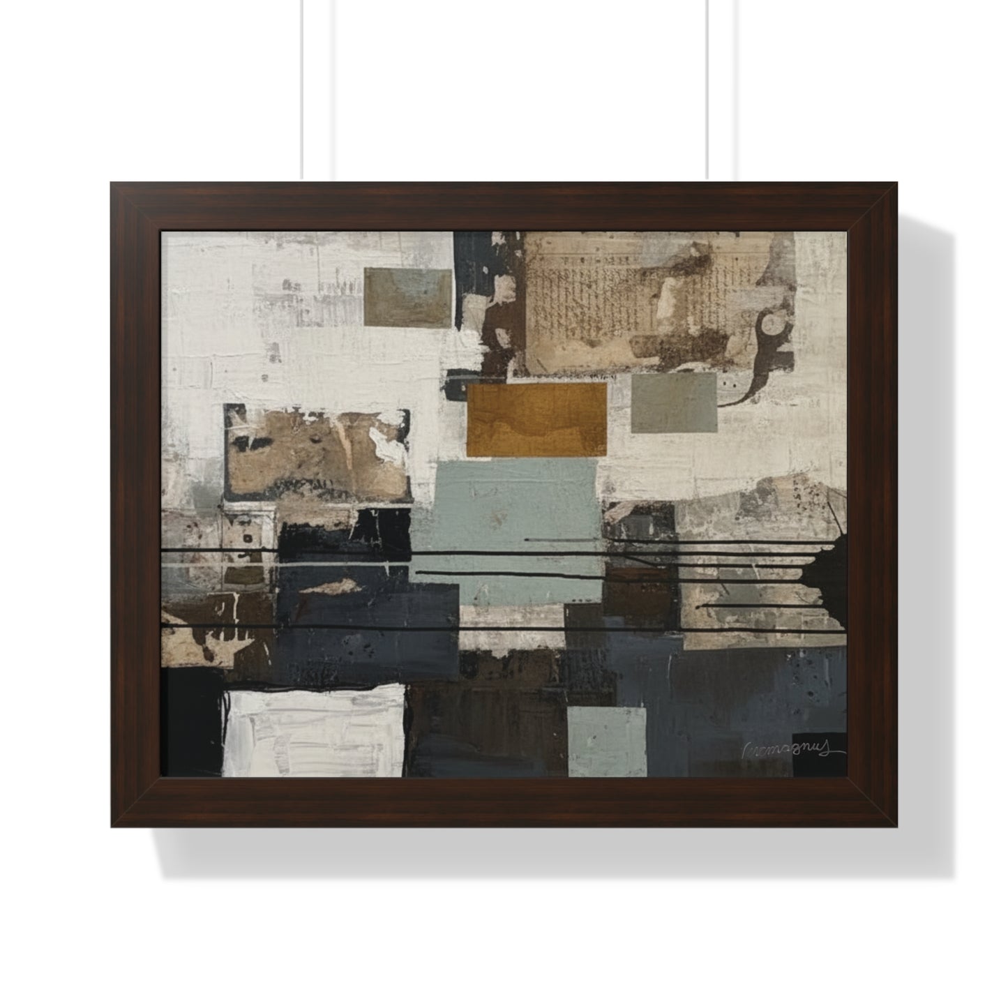 Modern Abstract Framed Poster, Minimalist Wall Art, By Vercmagnus