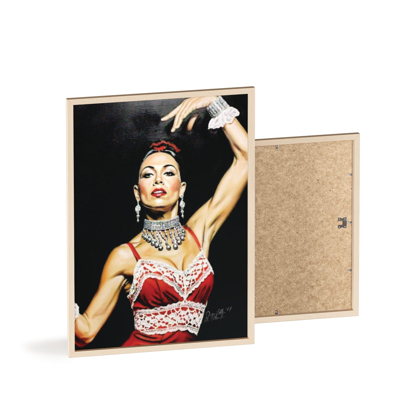 Flamenco Wall Art Framed Print, Dance Themed Decor By QueenNoble
