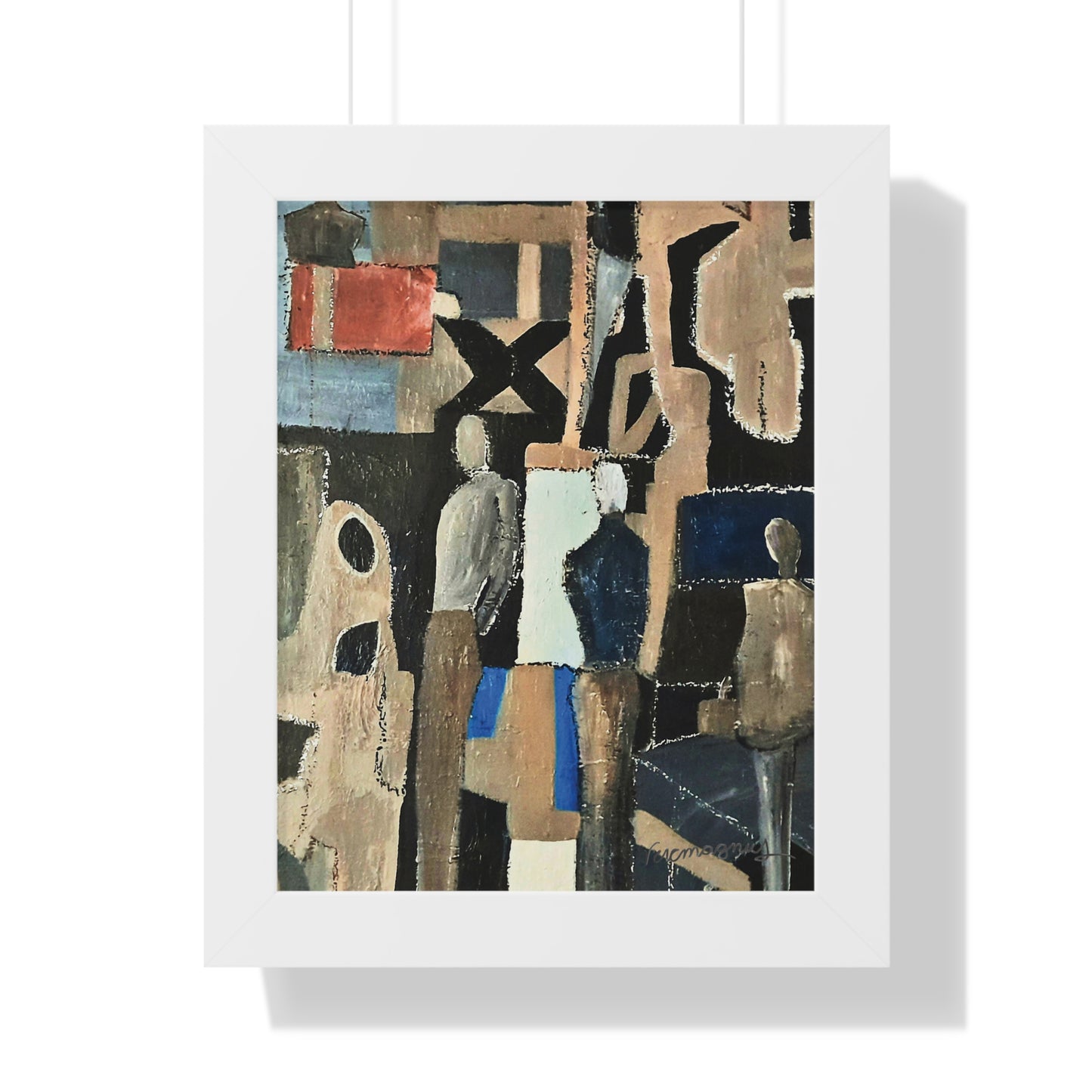 Modern Framed Vertical Poster, Wall Art Print Fashion Style By Vercmagnus