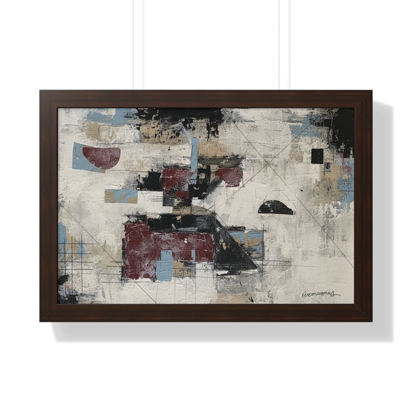 Abstract Framed Poster, Modern Wall Art Print By Vercmagnus