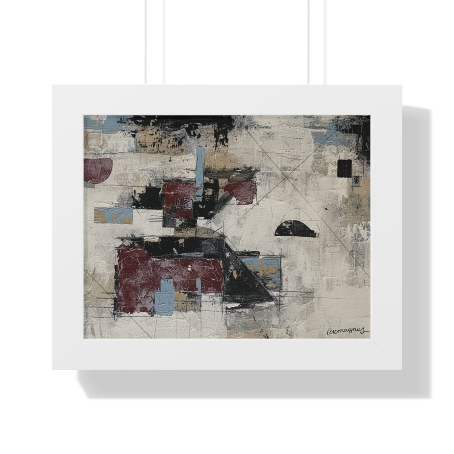 Abstract Framed Poster, Modern Wall Art Print By Vercmagnus