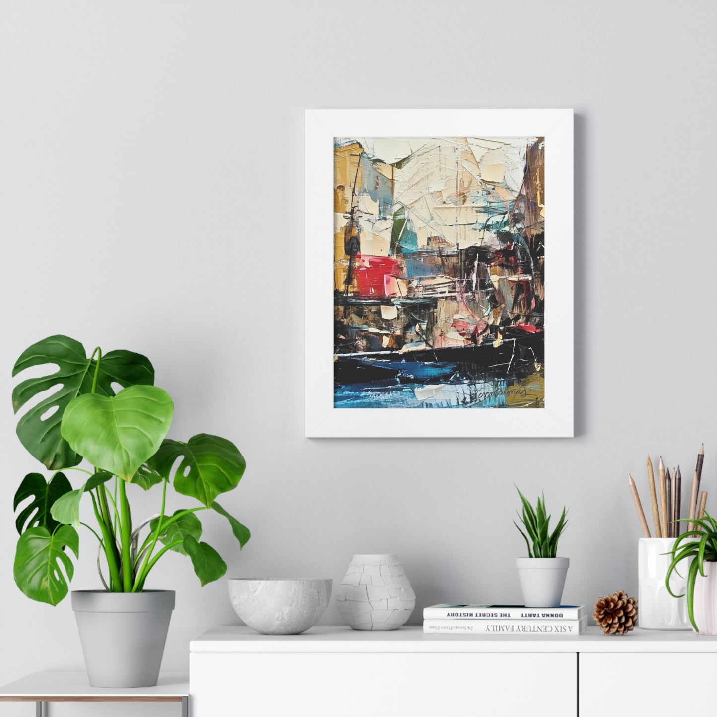 Artistic Framed Vertical Poster - Modern Wall Art By Vercmagnus
