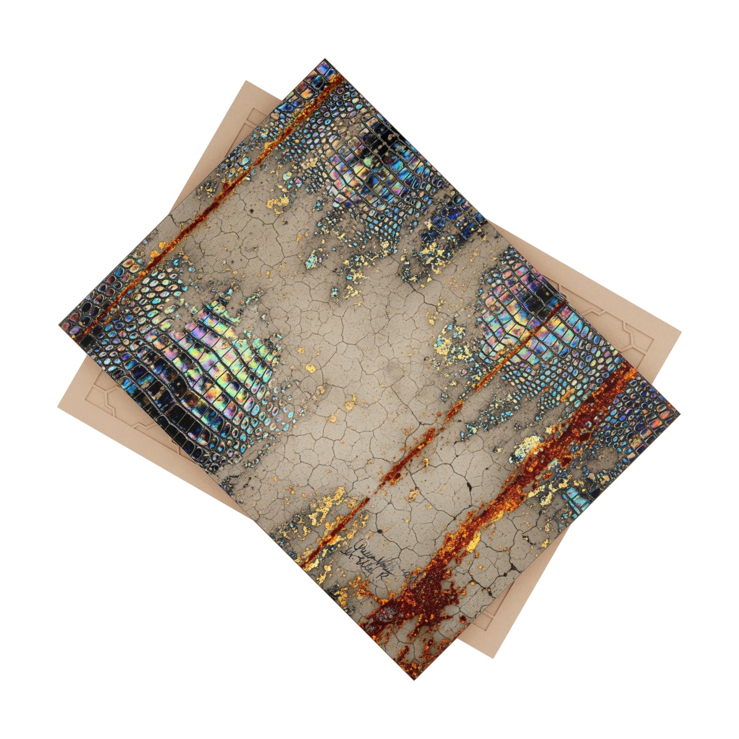 Shimmering Mosaic Ceramic Tile, Home Decor, Wall Art By QueenNoble