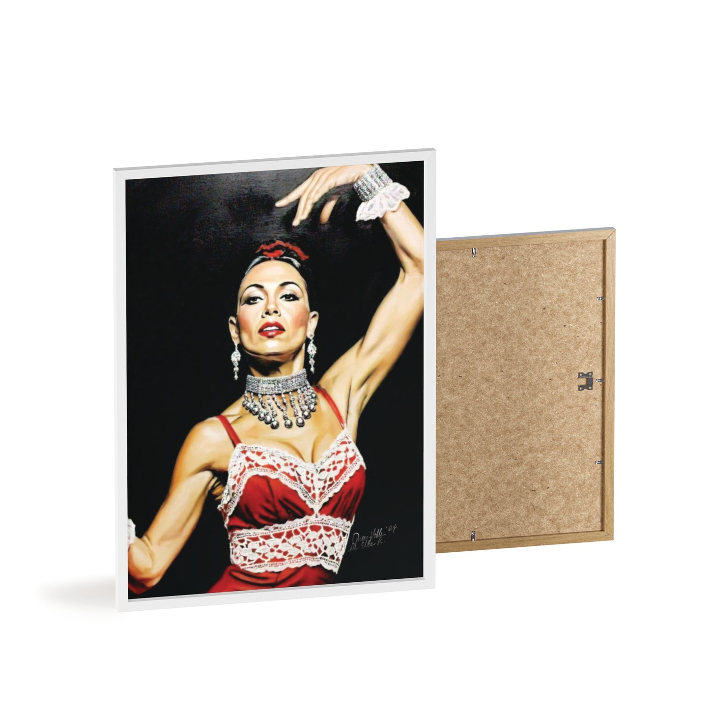 Flamenco Wall Art Framed Print, Dance Themed Decor By QueenNoble
