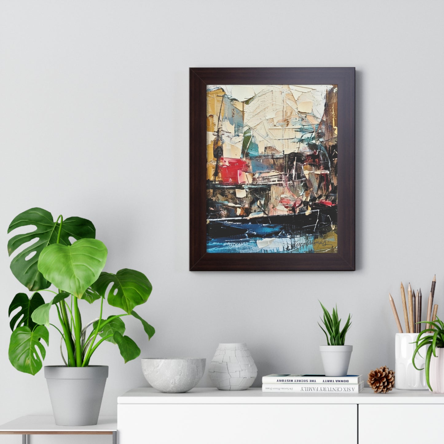 Artistic Framed Vertical Poster - Modern Wall Art By Vercmagnus