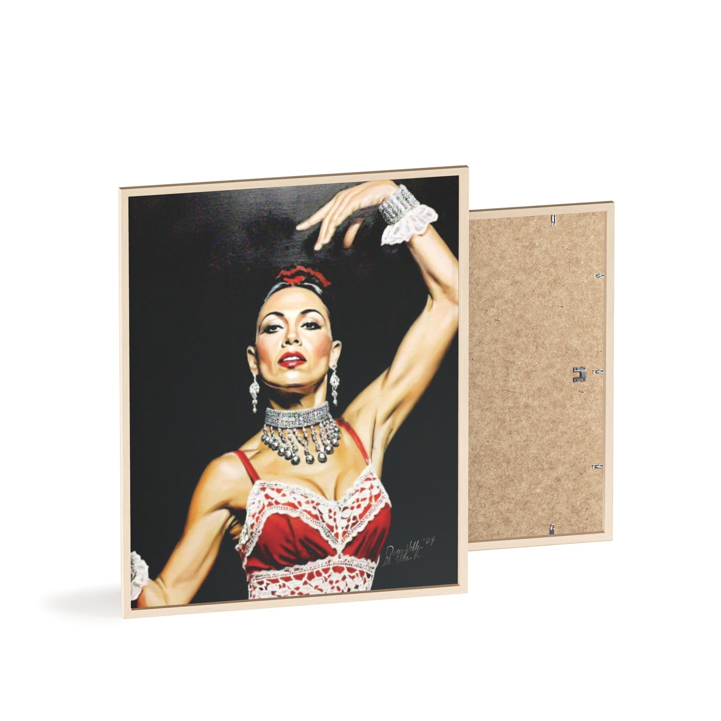 Flamenco Wall Art Framed Print, Dance Themed Decor By QueenNoble