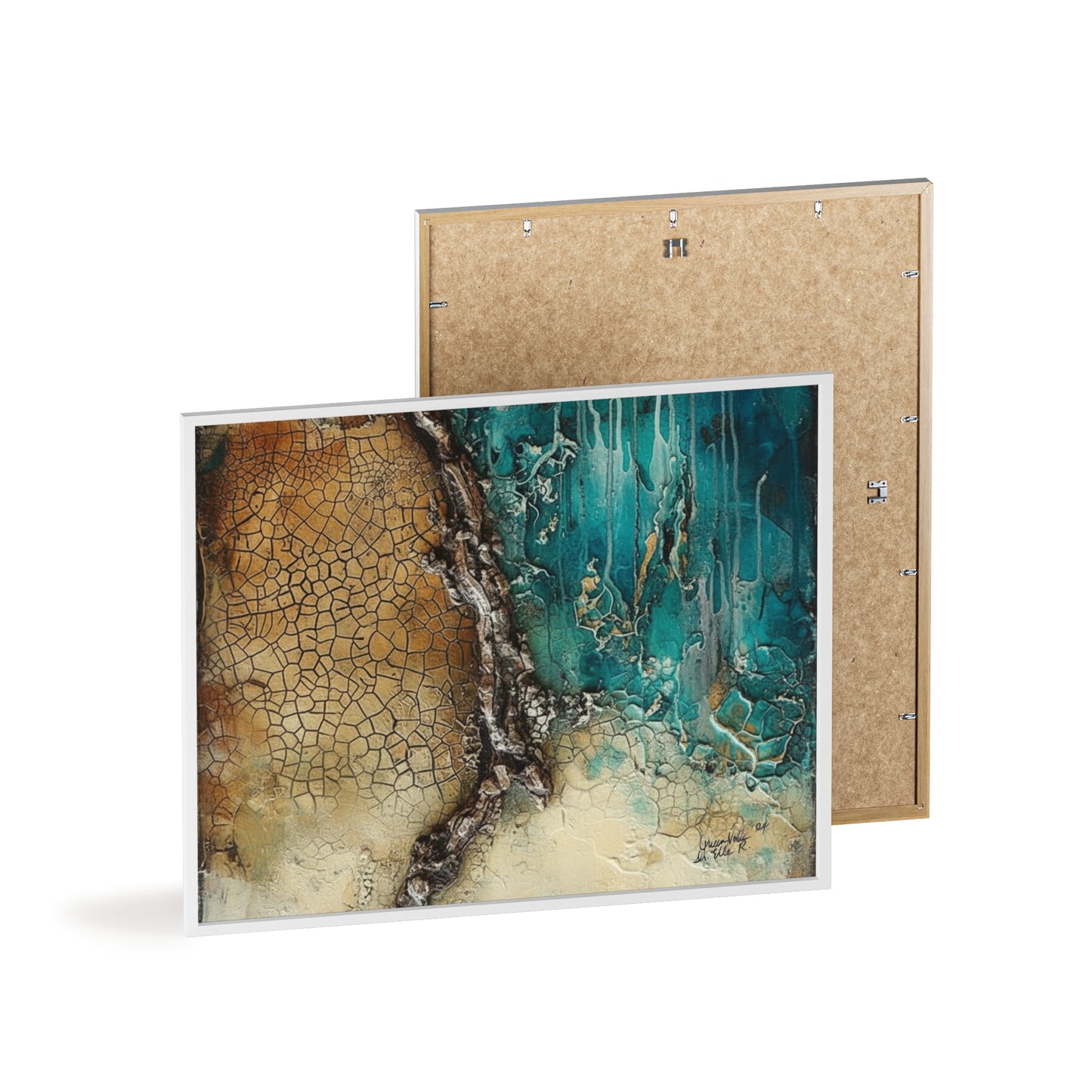 Rustic Framed Art Poster, Nature Inspired Wall Decor By QueenNoble