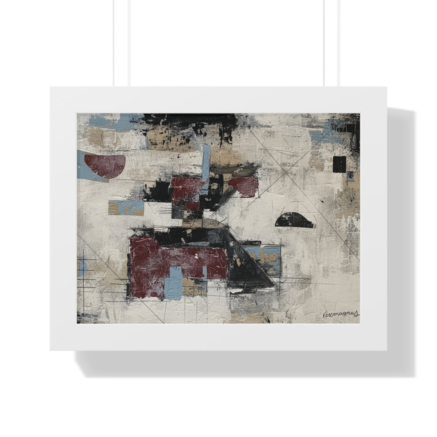 Abstract Framed Poster, Modern Wall Art Print By Vercmagnus