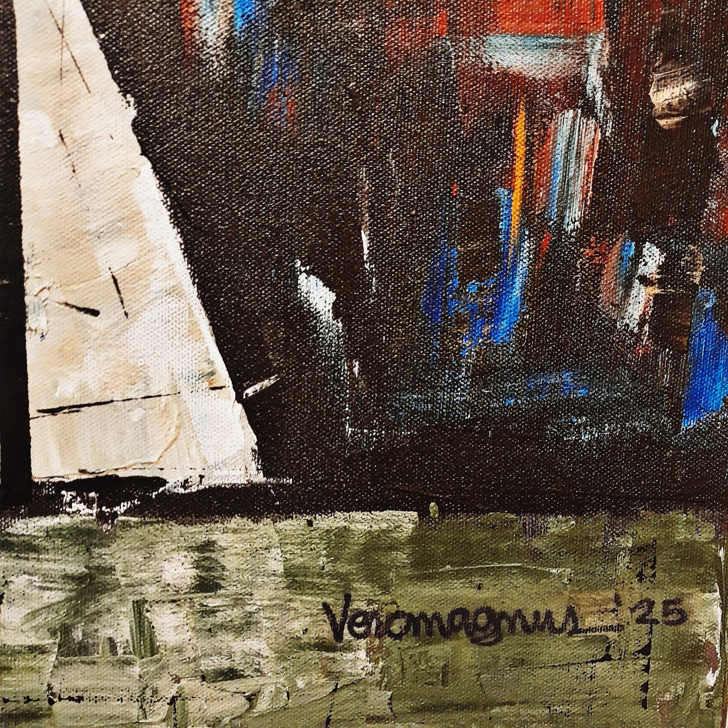 Manila Contemporary Cityscape Expressionism Original Painting