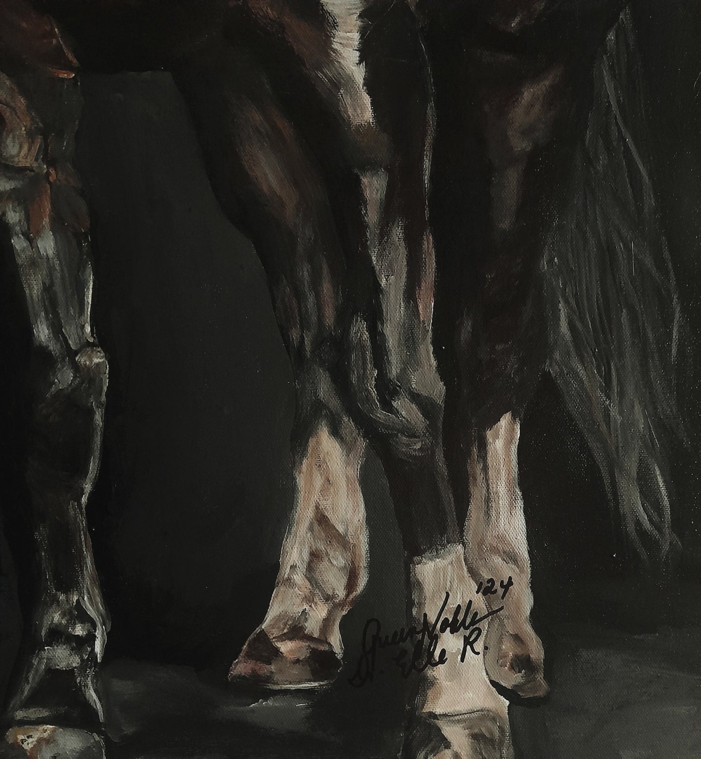 Flamenco Dancer With Horse Original Painting One Of A Kind Art