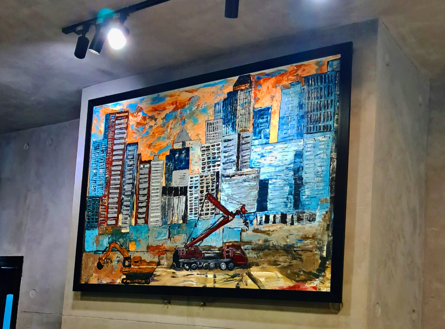 Makati Cityscape Original Painting Contemporary Modern Landcape