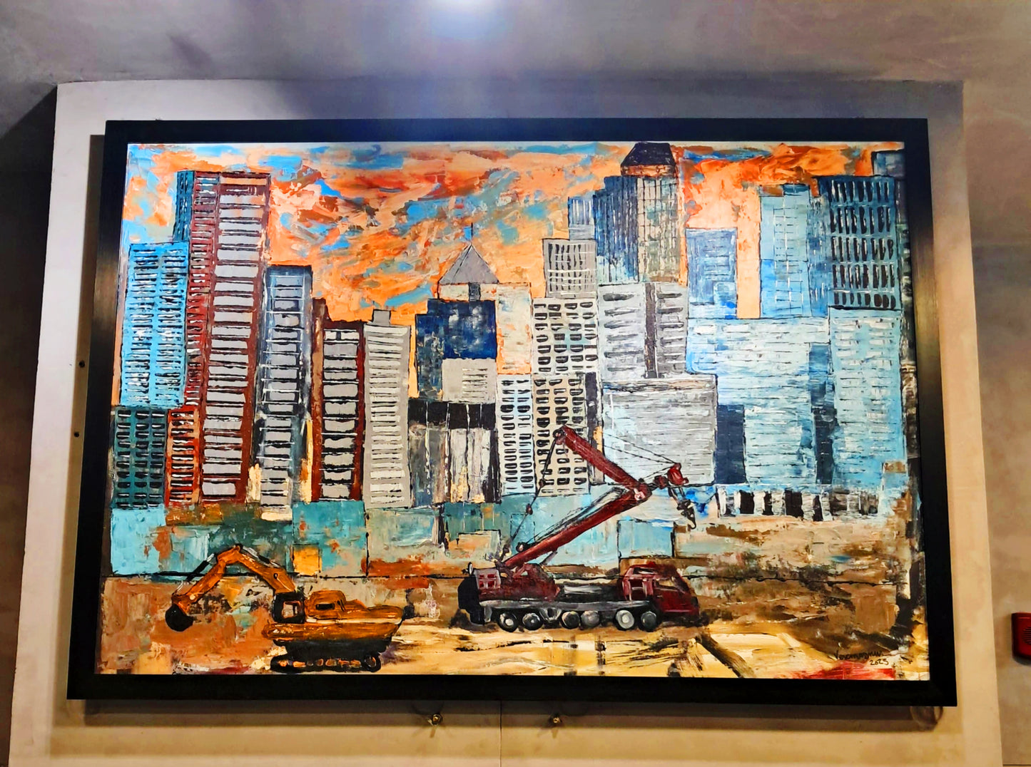 Makati Cityscape Original Painting Contemporary Modern Landcape