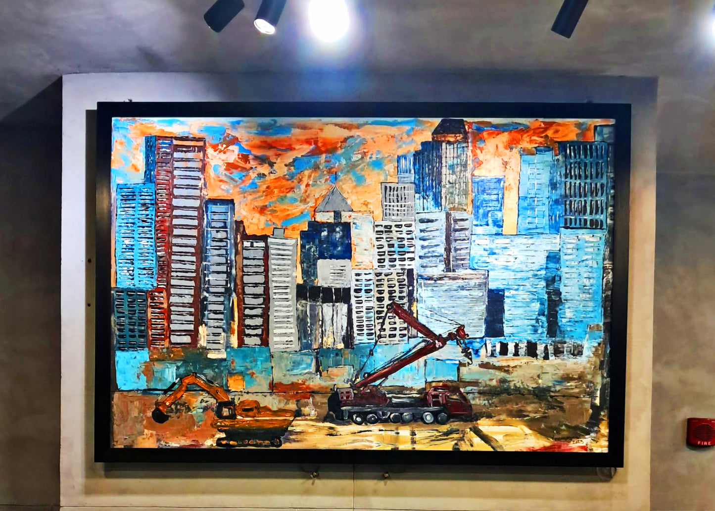 Makati Cityscape Original Painting Contemporary Modern Landcape