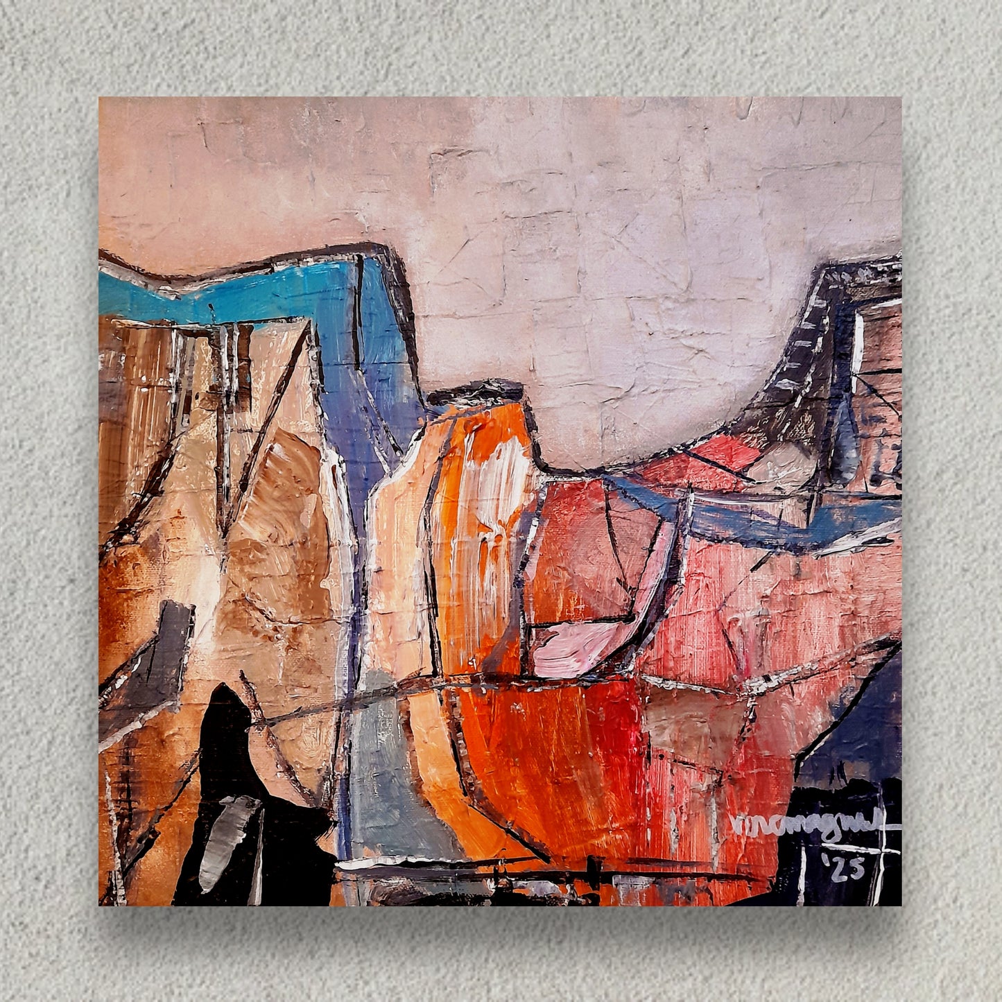 Contemporary Abstract Landscape Expressionism Minimalist Season 3 By Vercmagnus