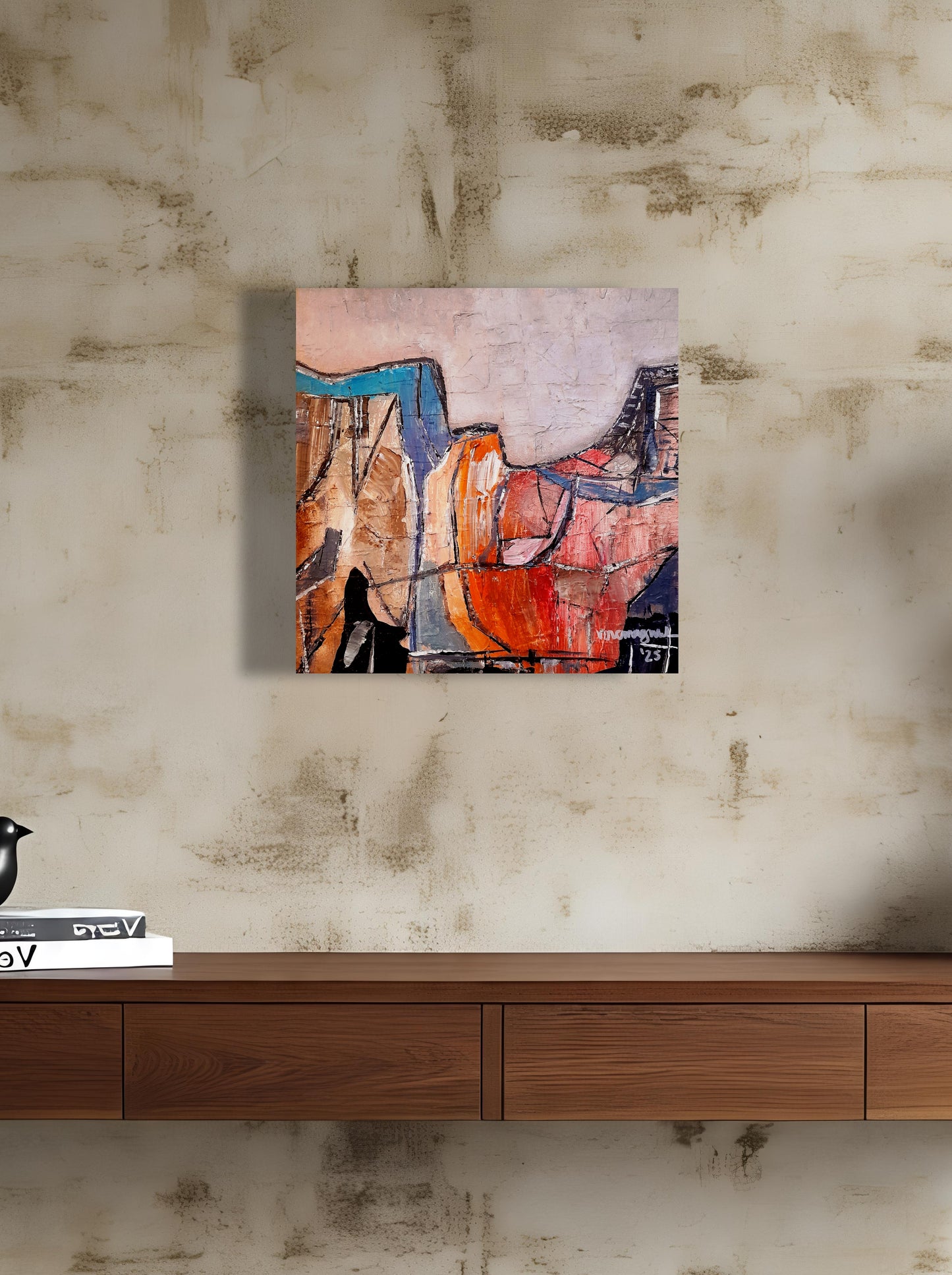 Contemporary Abstract Landscape Expressionism Minimalist Season 3 By Vercmagnus