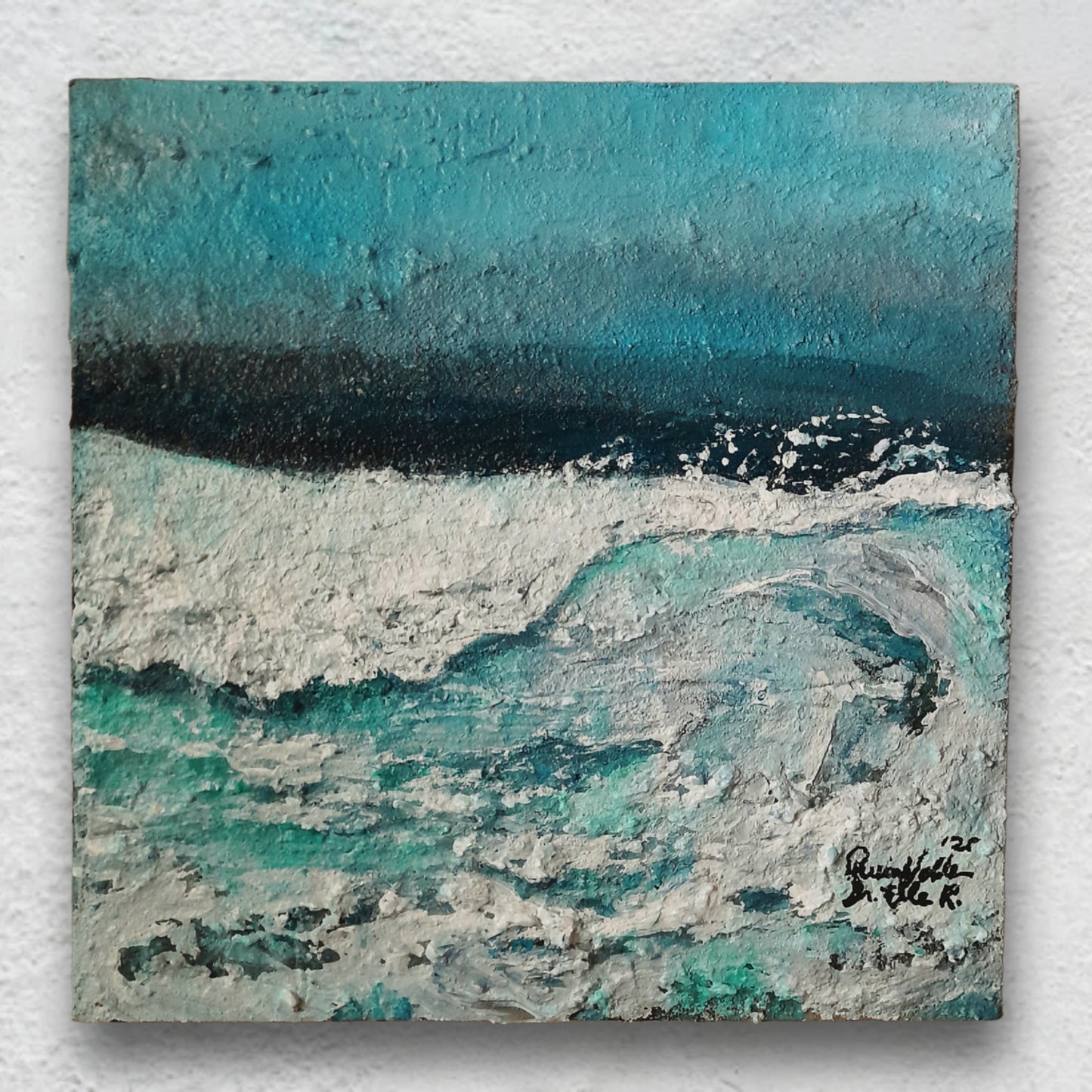 Breeze Original Art Acrylic Painting On Canvas Impasto