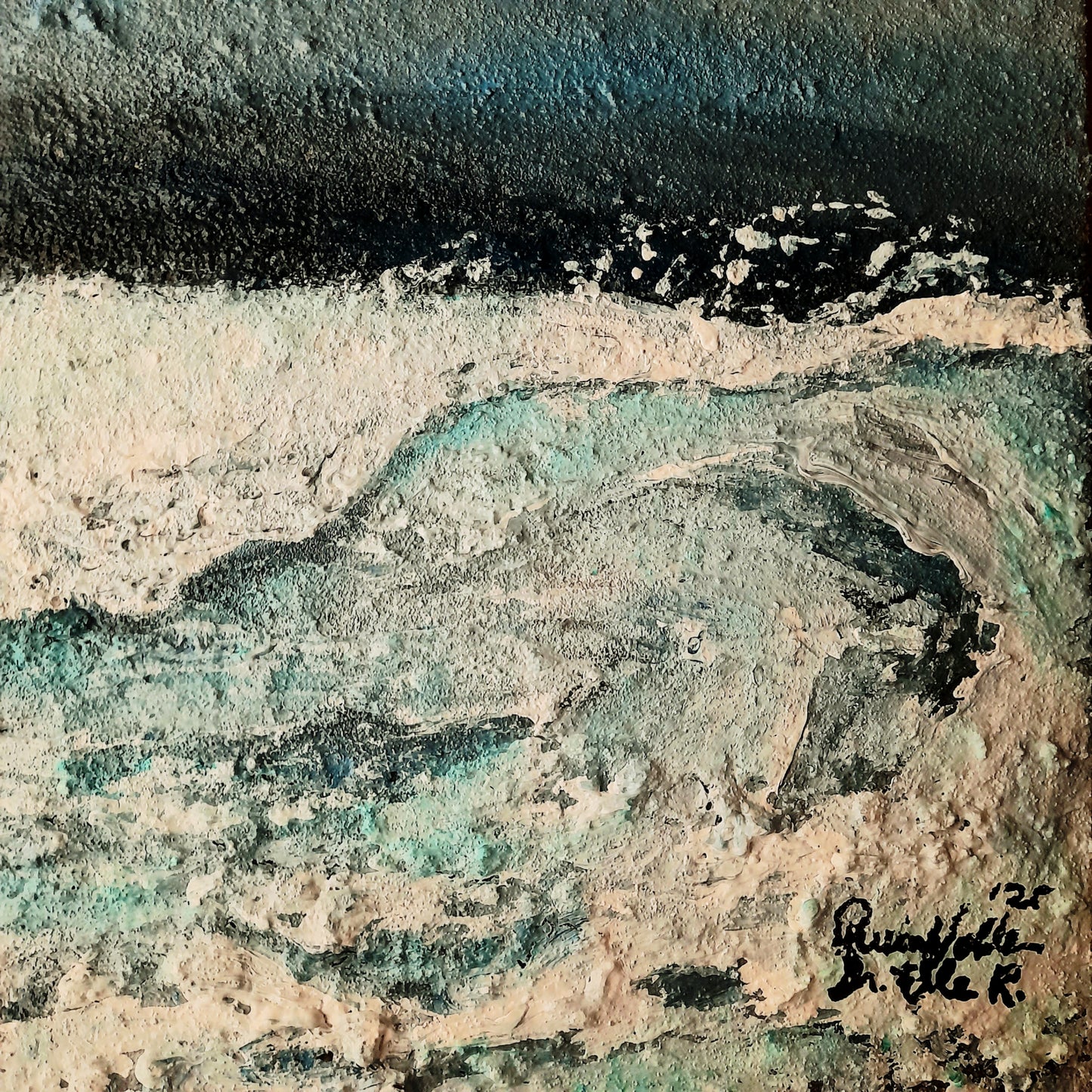 Breeze Original Art Acrylic Painting On Canvas Impasto