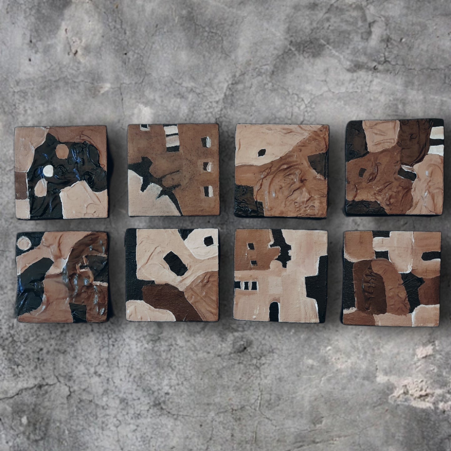 The 8 Locks Set Of 8 Minimalism Paintings By Vercmagnus
