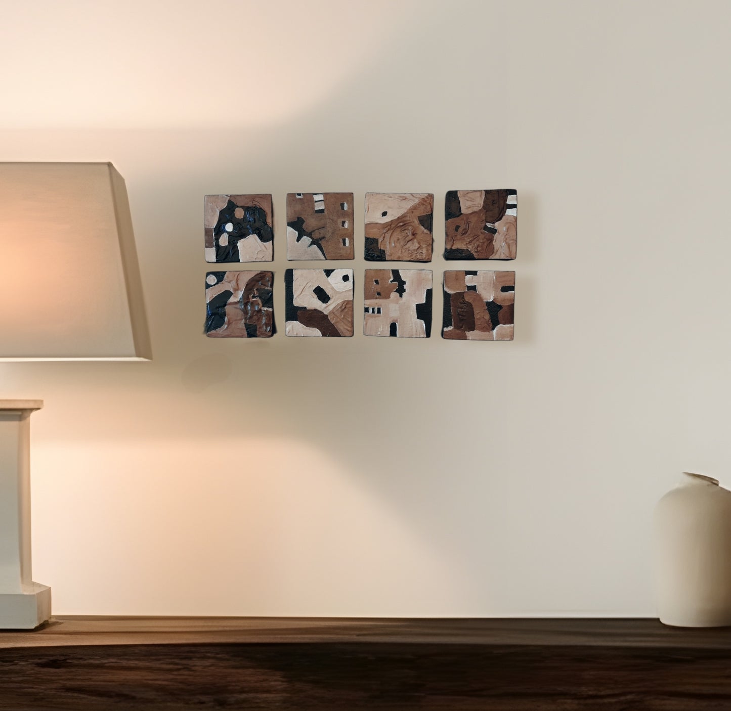 The 8 Locks Set Of 8 Minimalism Paintings By Vercmagnus