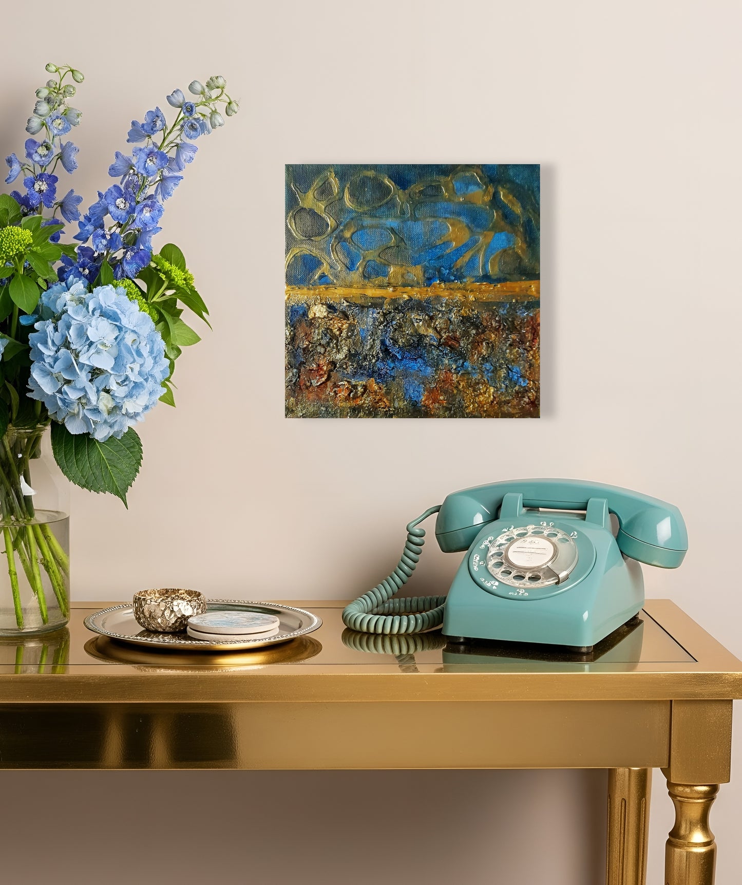 Rustic Abstract Art Mixed Media Original Artwork - Gift Series