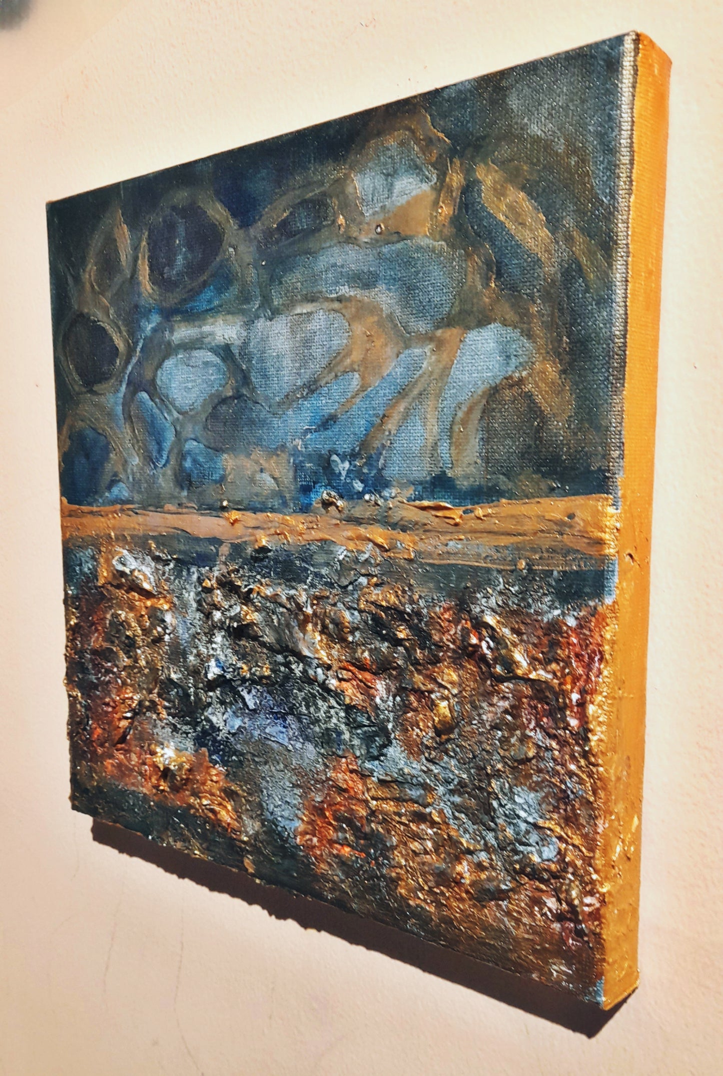 Rustic Abstract Art Mixed Media Original Artwork - Gift Series