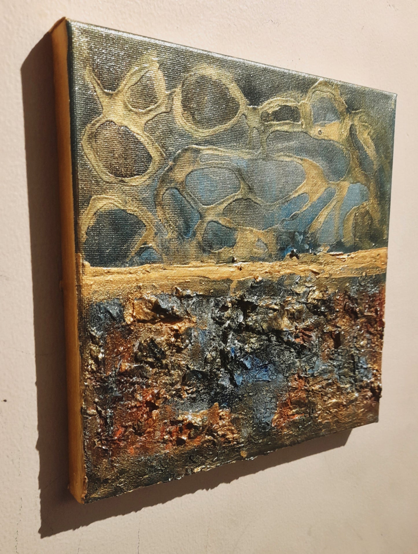Rustic Abstract Art Mixed Media Original Artwork - Gift Series