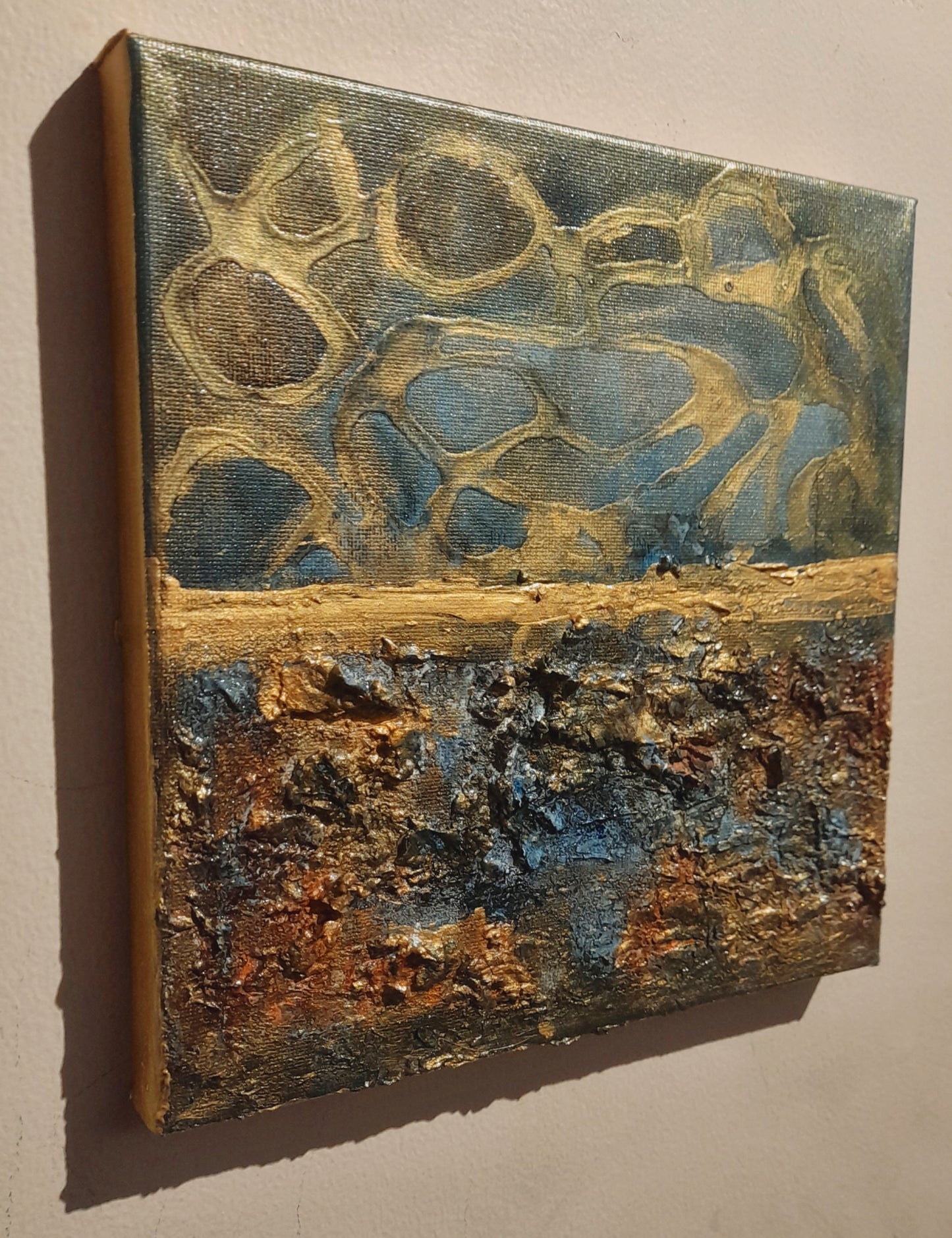 Rustic Abstract Art Mixed Media Original Artwork - Gift Series