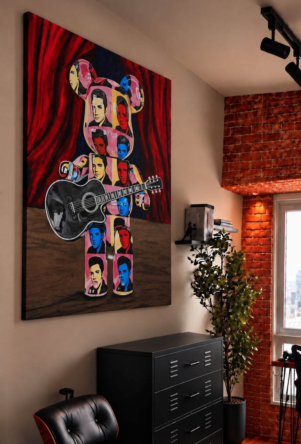 Who's The Real Elvis Presley Please Stand Up Pop Art Painting - Vercmagnus