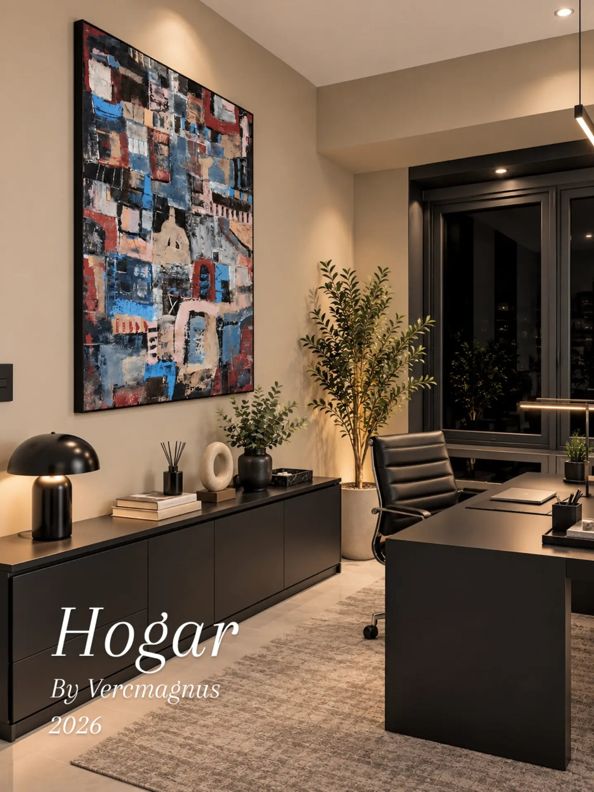 Hogar By Vercmagnus Impasto Abstract Original Painting