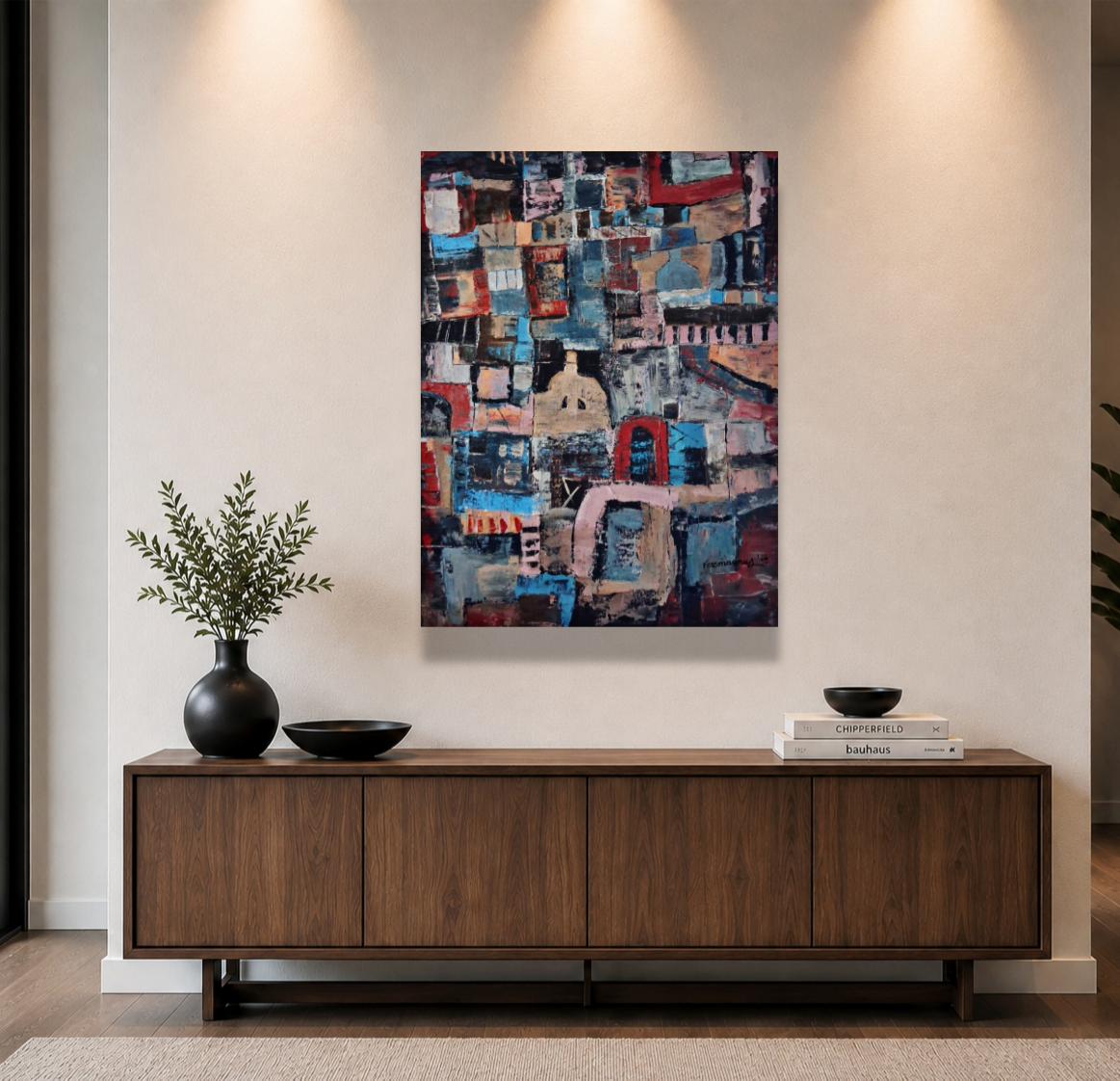 Hogar By Vercmagnus Impasto Abstract Original Painting