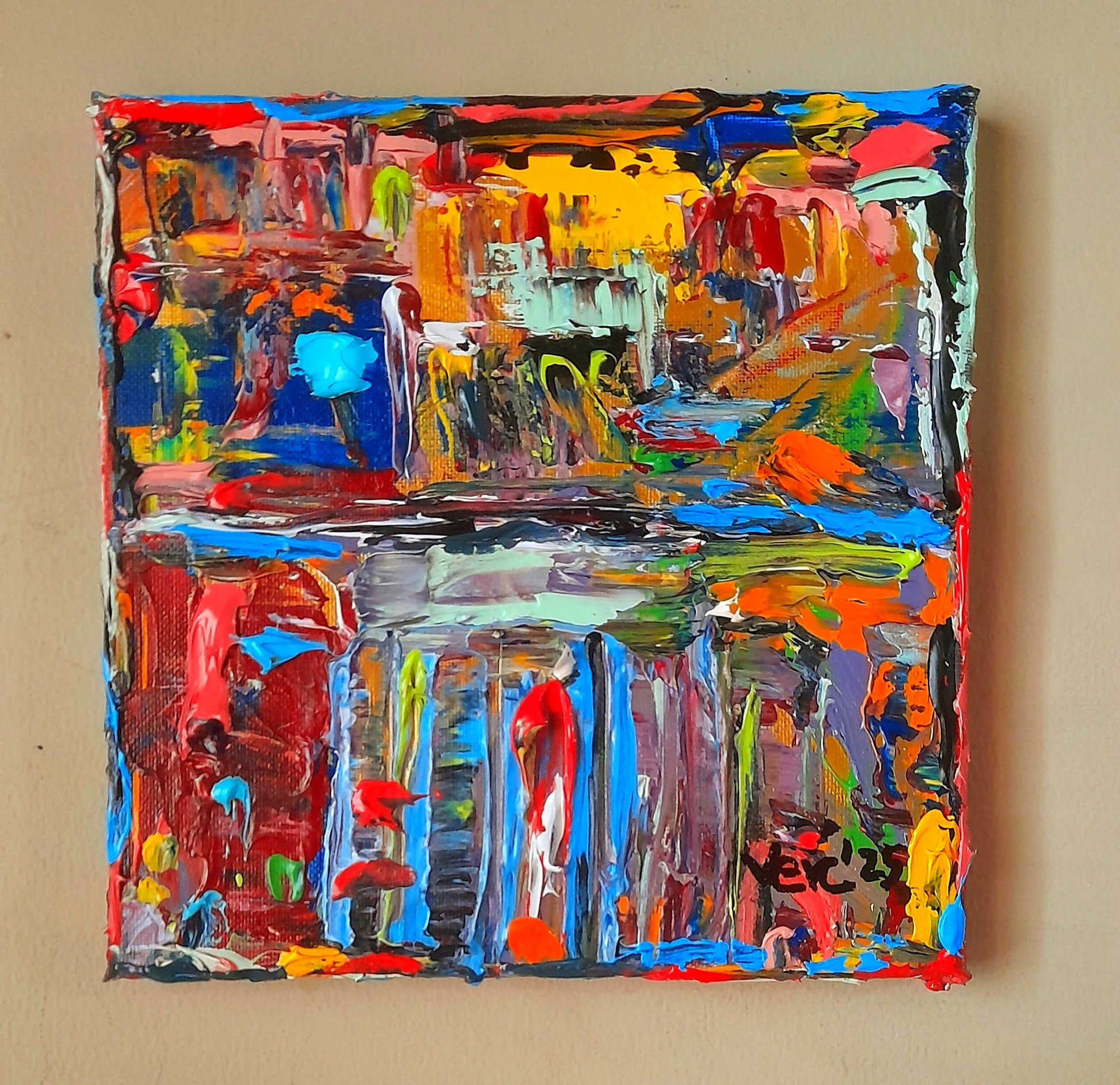 Colorful Abstract Original Painting - Gift Series By Vercmagnus Volume 1