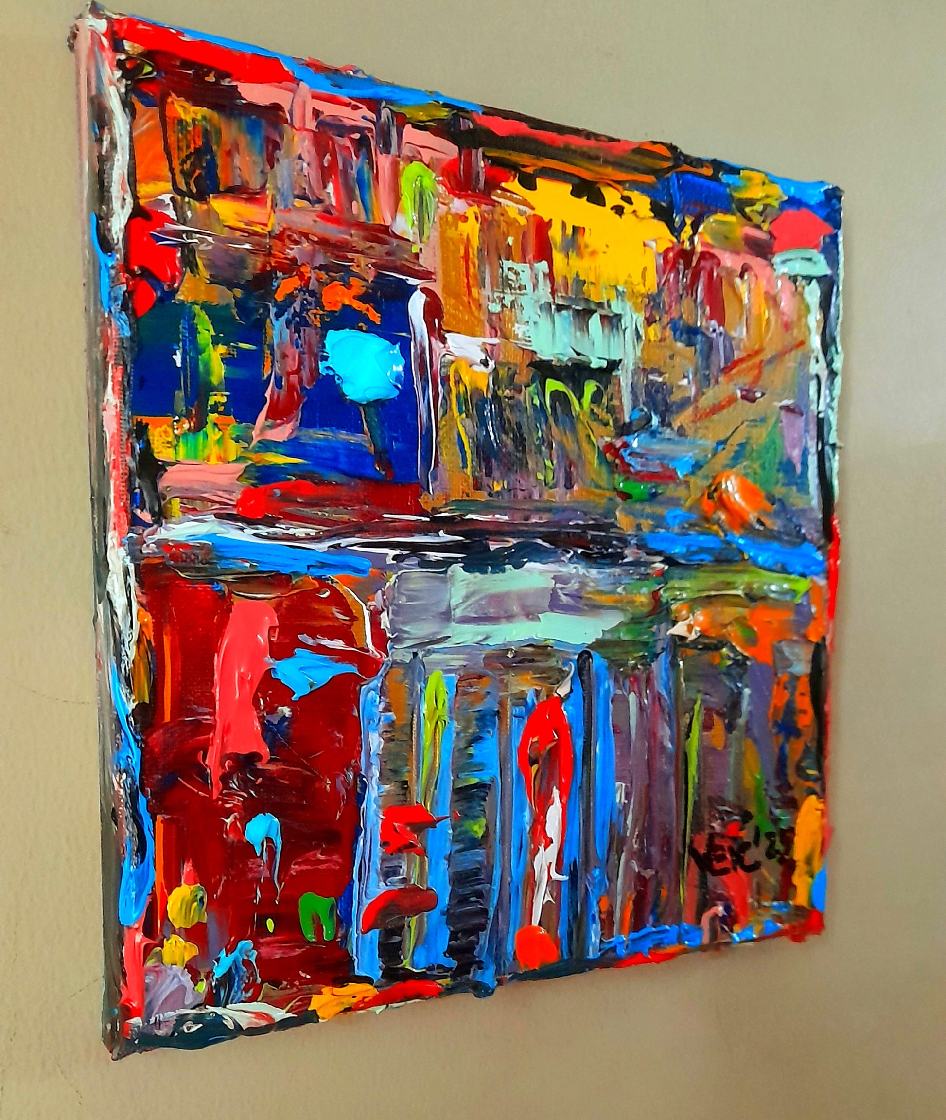 Colorful Abstract Original Painting - Gift Series By Vercmagnus Volume 1