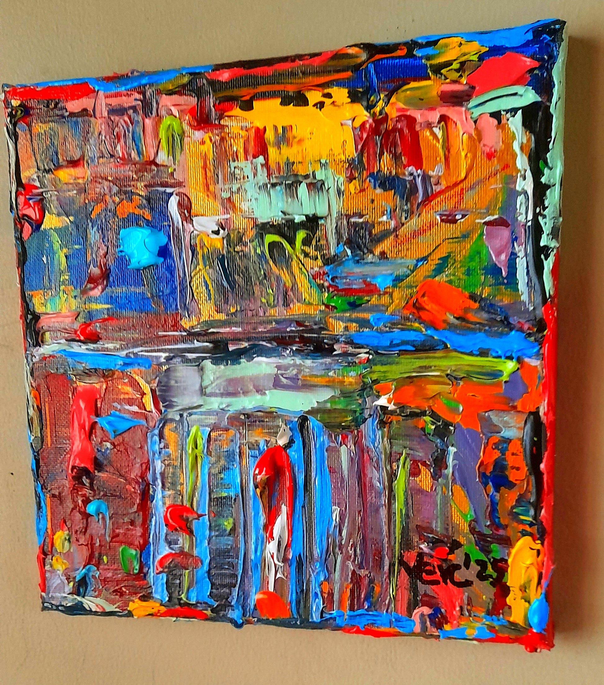 Colorful Abstract Original Painting - Gift Series By Vercmagnus Volume 1