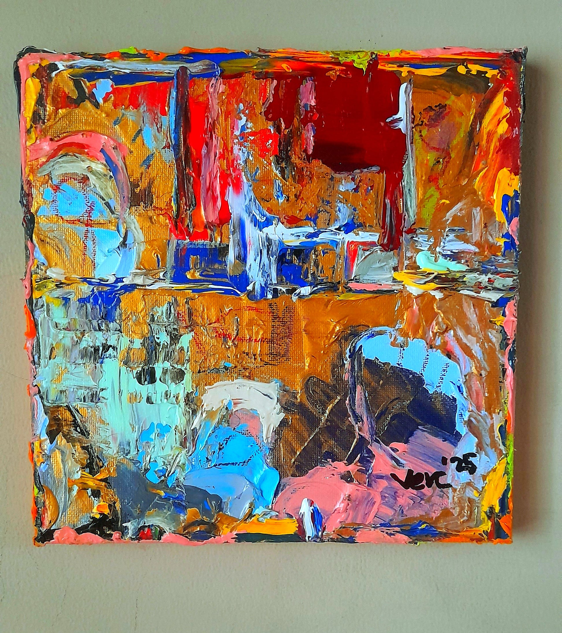 Colorful Abstract Original Painting - Gift Series By Vercmagnus Volume 2