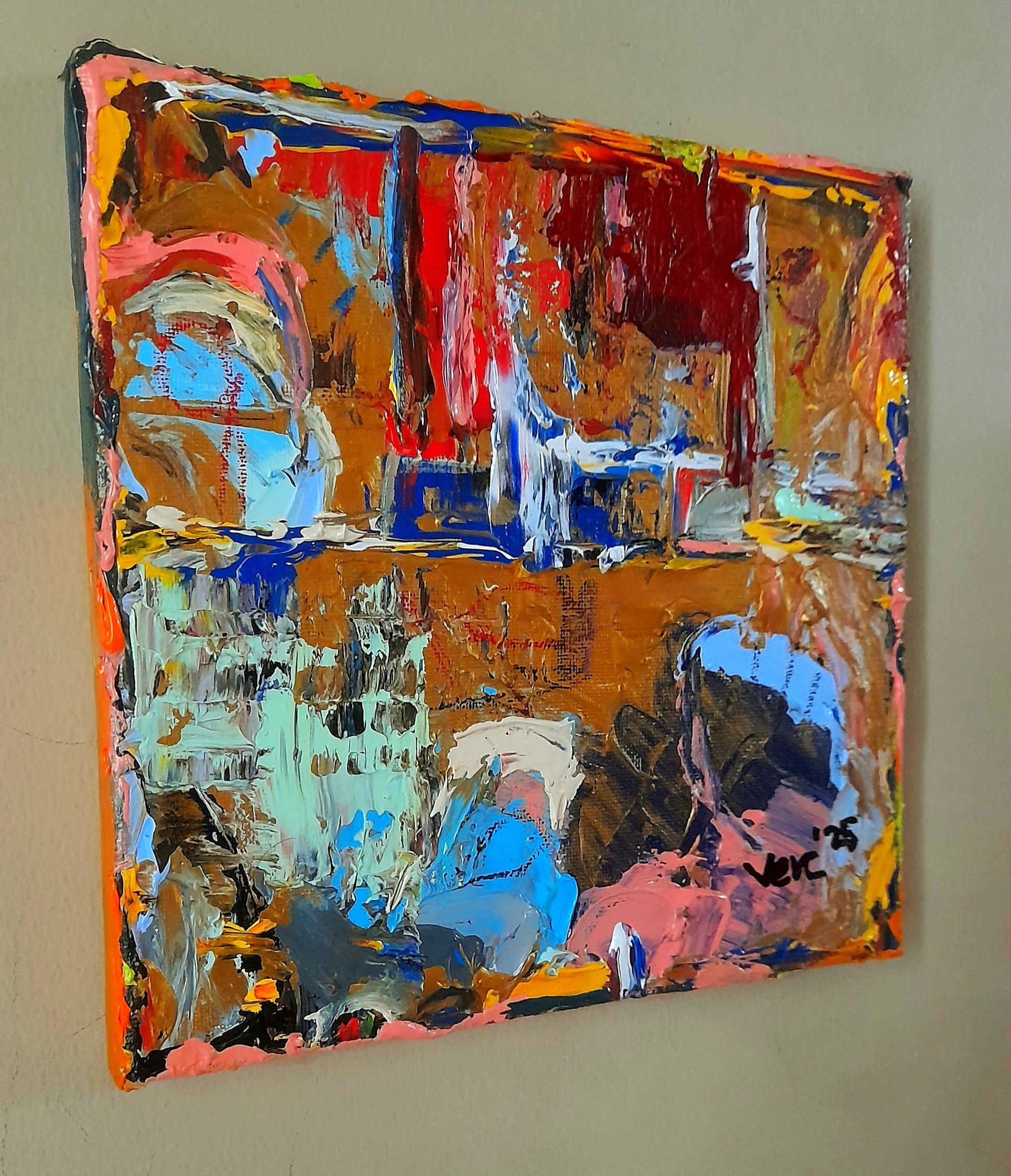Colorful Abstract Original Painting - Gift Series By Vercmagnus Volume 2