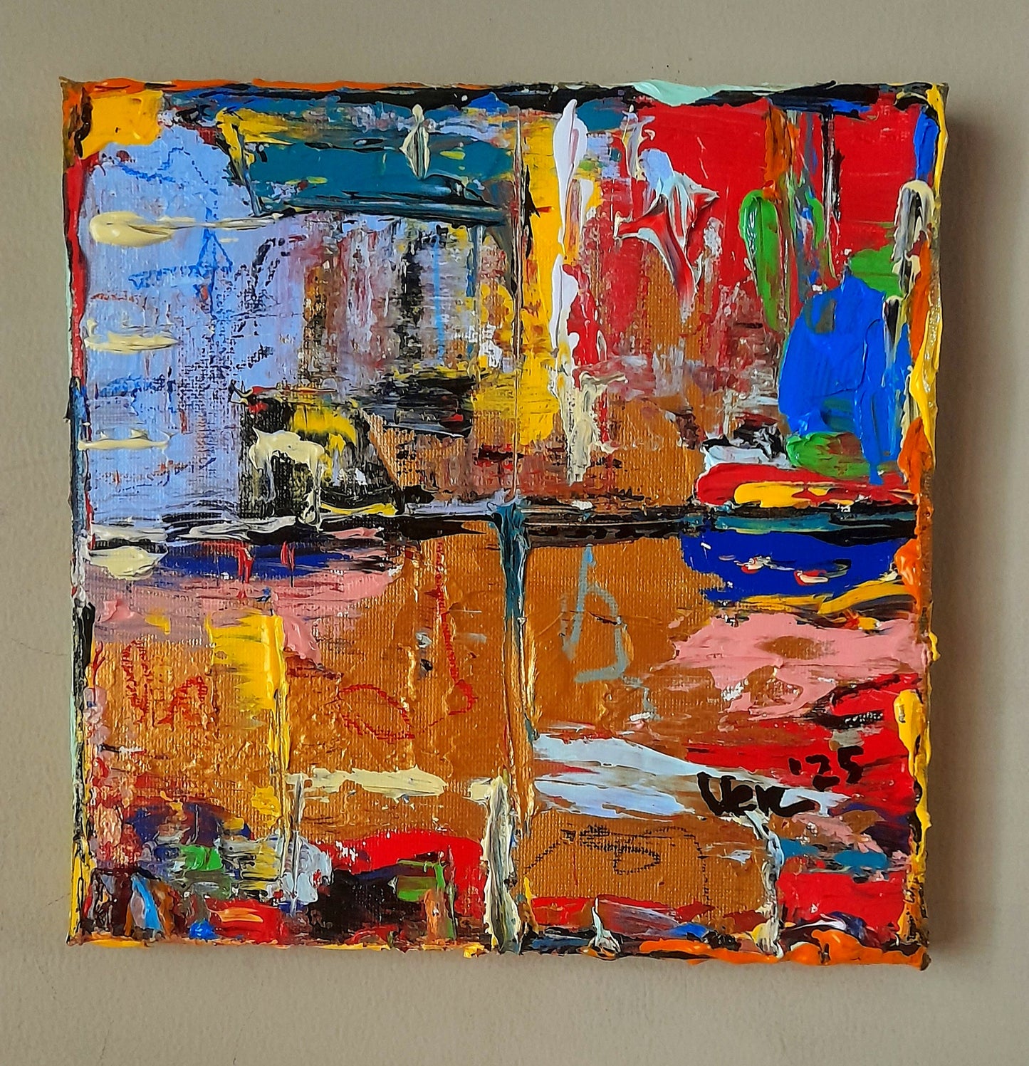 Colorful Abstract Original Painting - Gift Series By Vercmagnus Volume 4