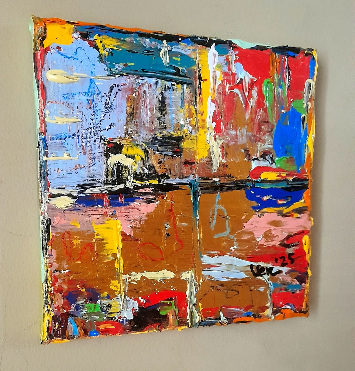 Colorful Abstract Original Painting - Gift Series By Vercmagnus Volume 4