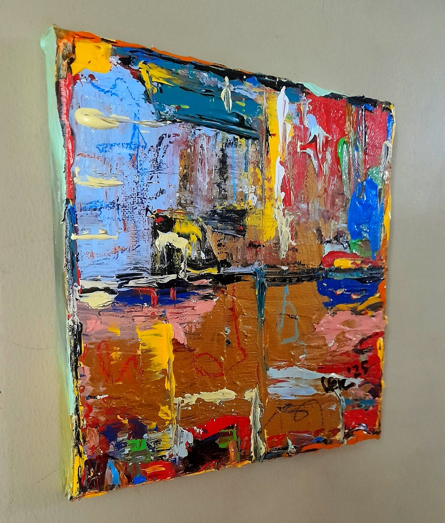 Colorful Abstract Original Painting - Gift Series By Vercmagnus Volume 4
