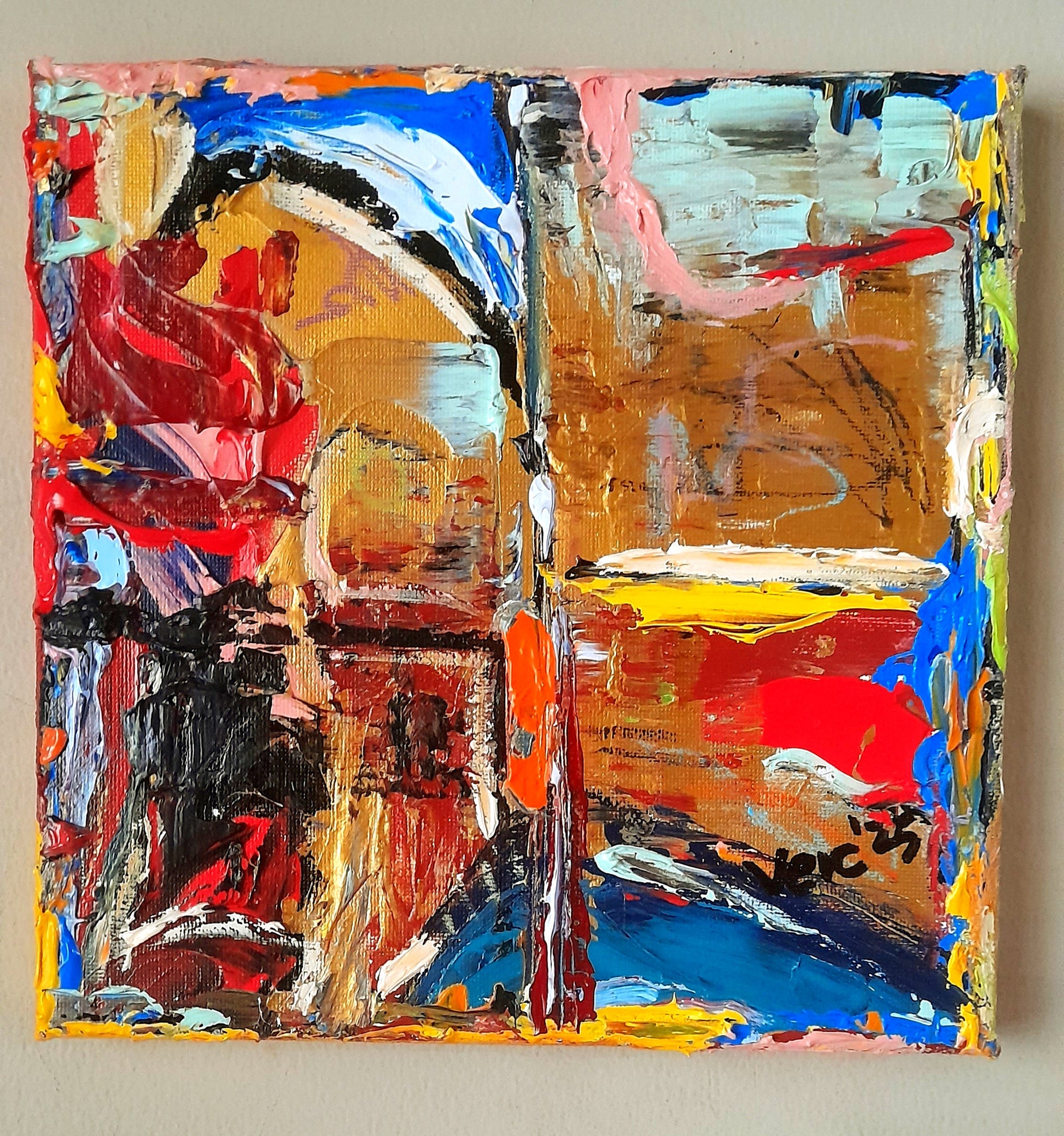 Colorful Abstract Original Painting - Gift Series By Vercmagnus Volume 5