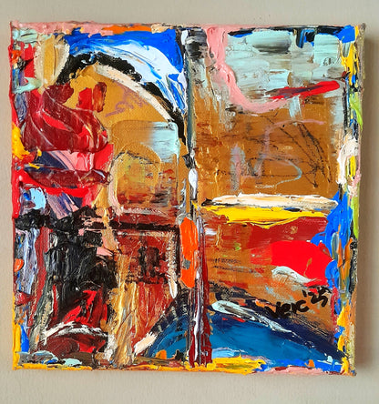 Colorful Abstract Original Painting - Gift Series By Vercmagnus Volume 5