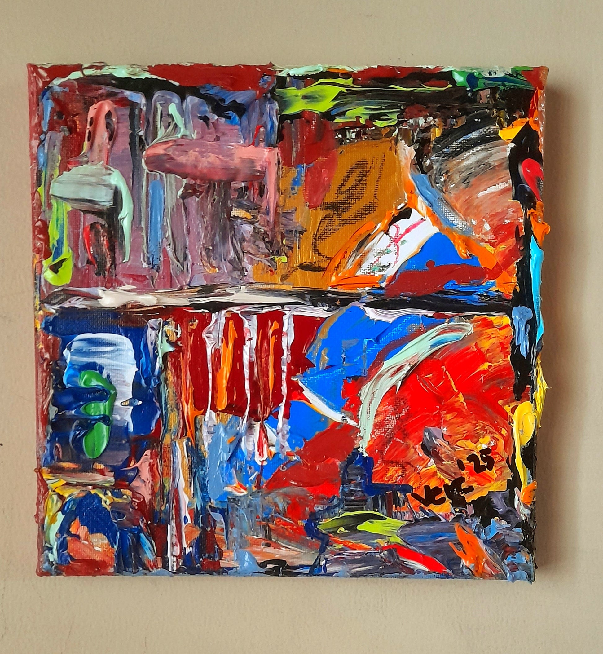 Colorful Abstract Original Painting - Gift Series By Vercmagnus Volume 3

