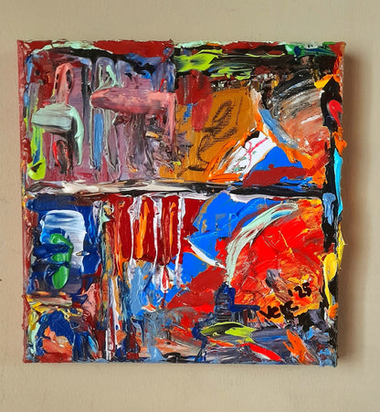 Colorful Abstract Original Painting - Gift Series By Vercmagnus Volume 3


