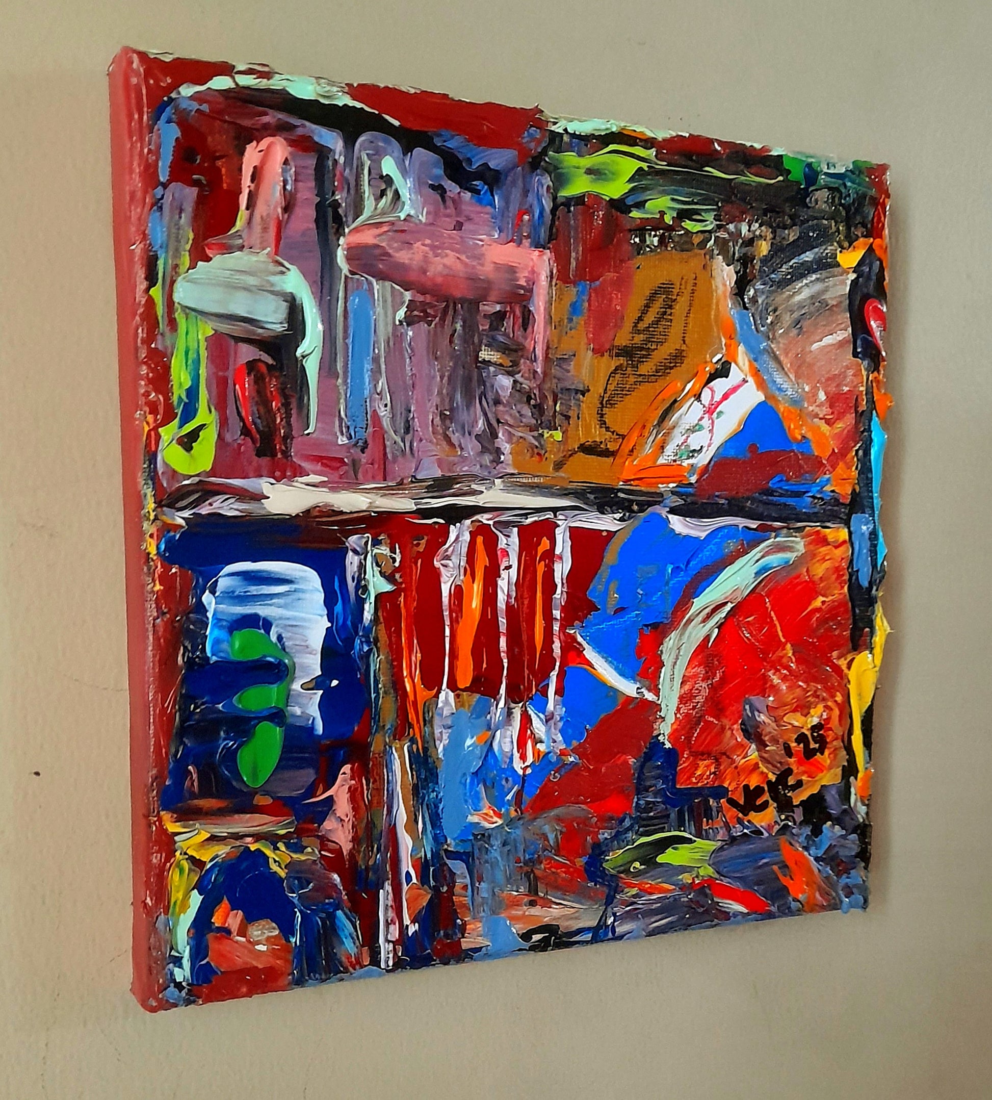 Colorful Abstract Original Painting - Gift Series By Vercmagnus Volume 3

