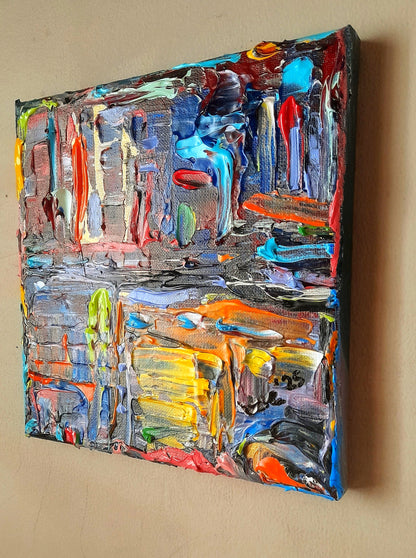 Colorful Abstract Original Painting - Gift Series By Vercmagnus Volume 6