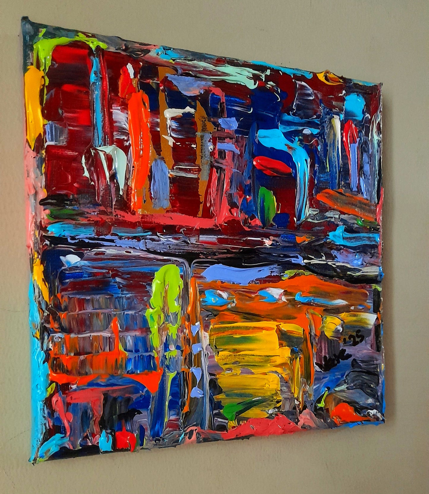 Colorful Abstract Original Painting - Gift Series By Vercmagnus Volume 6